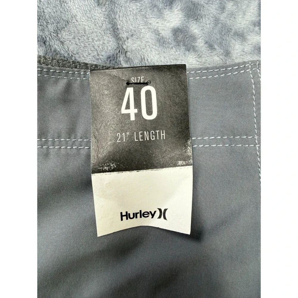 Hurley OAO 2.0 BDST 21 Men's turquoise Solid Board Shorts 40 Drawstring Pocket